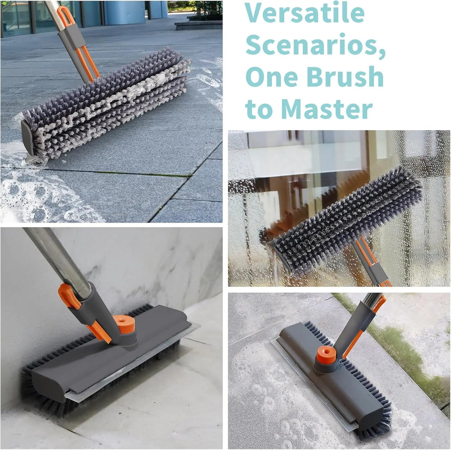 Floor Scrub Brush Bathtub Brush with Long Handle