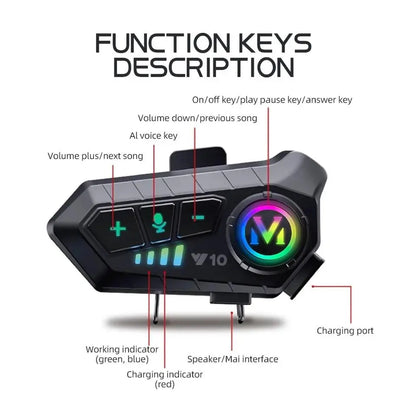 Rechargeable Motorcycle Helmet Speaker