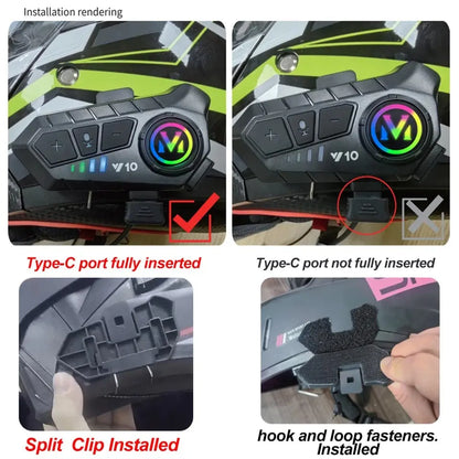 Rechargeable Motorcycle Helmet Speaker