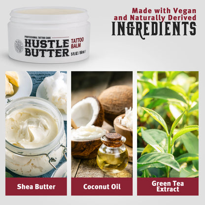 Hustle Butter 5oz Tattoo Balm For New & Older Tattoos