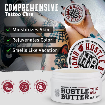 Hustle Butter 5oz Tattoo Balm For New & Older Tattoos