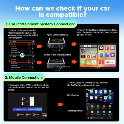 LAMTTO 2026 Wired CarPlay to Wireless Adapter