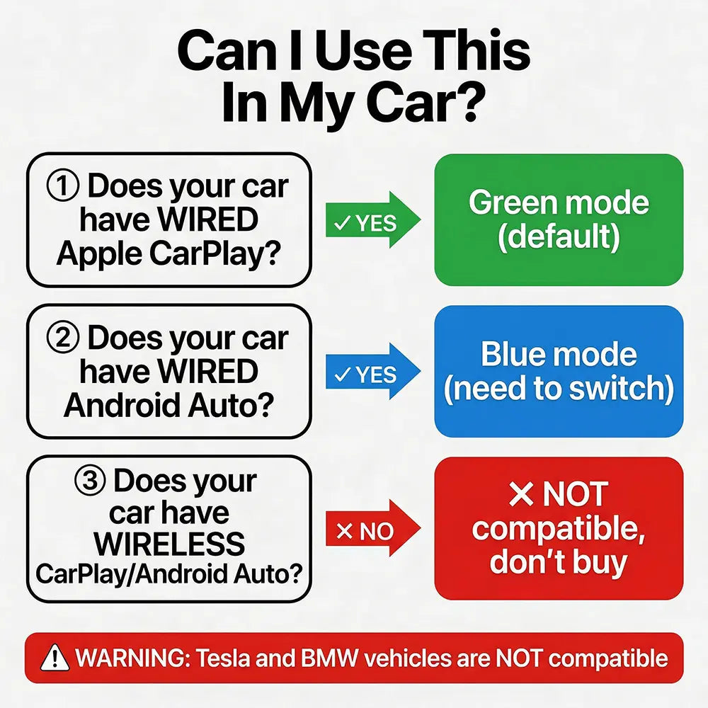 LAMTTO 2026 Wired CarPlay to Wireless Adapter
