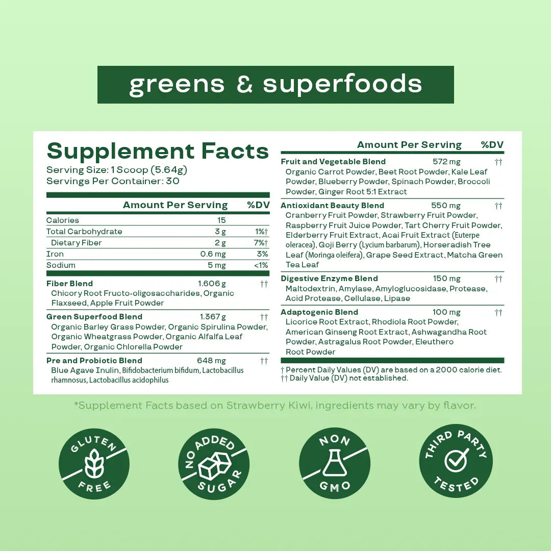 Bloom Nutrition Greens & Superfoods Powder