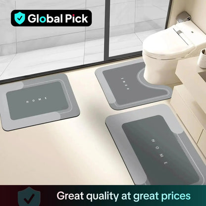 Bathroom Toilet Mat, 1/3pcs Non-slip Bathroom Floor Mat