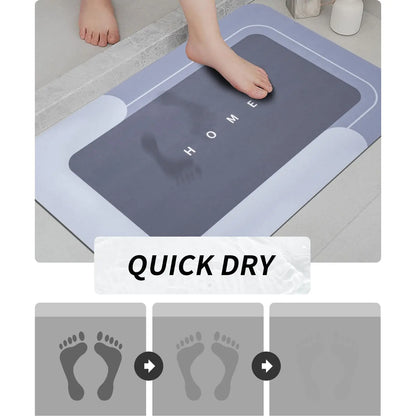 Bathroom Toilet Mat, 1/3pcs Non-slip Bathroom Floor Mat