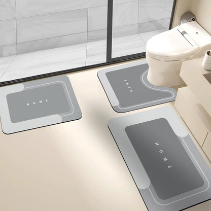 Bathroom Toilet Mat, 1/3pcs Non-slip Bathroom Floor Mat