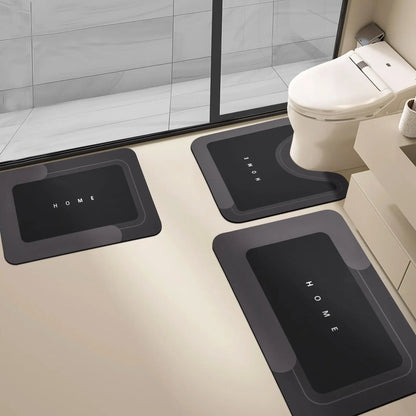 Bathroom Toilet Mat, 1/3pcs Non-slip Bathroom Floor Mat