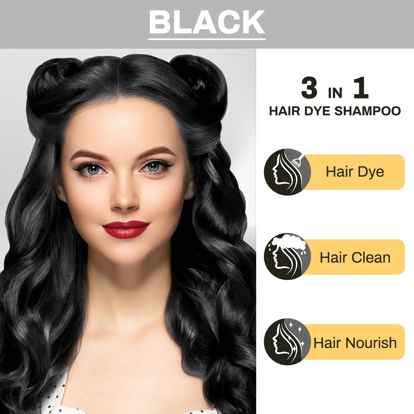 MEIDU 3 in 1 Hair Dye Shampoo