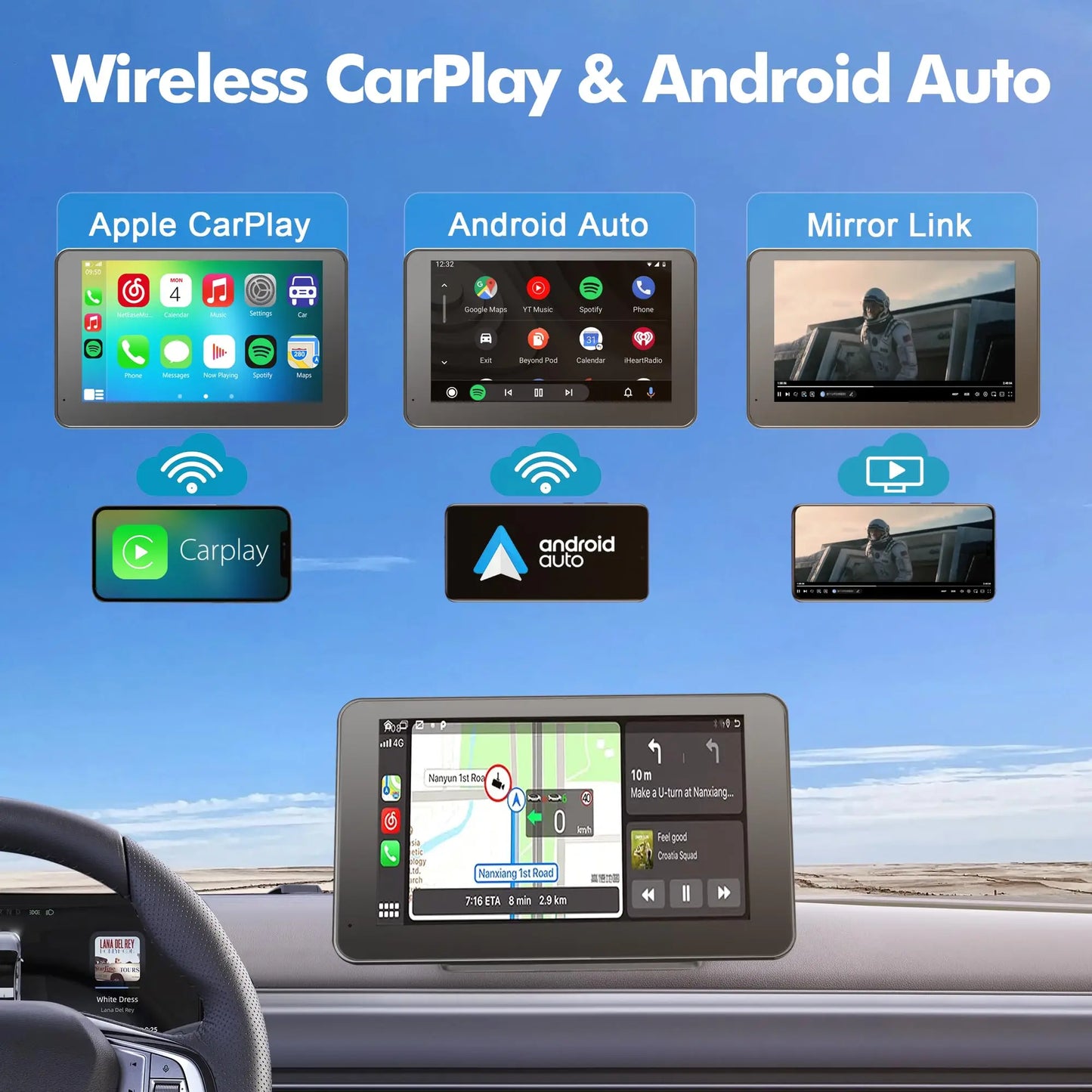 Upgraded Wireless CarPlay Screen