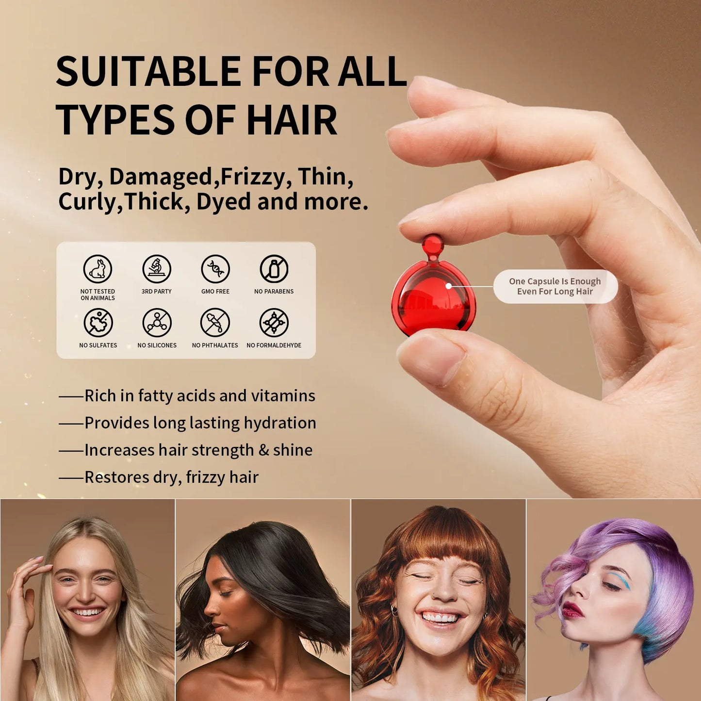 POEROES 50 Capsules Hair Oil