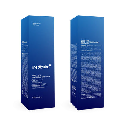 Medicube Zero Pore Mud Mask: Blackhead Clearing & Pore Tightening with AHA/BHA/PHA – 100g / 3.52 oz