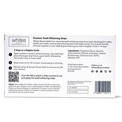 Teeth Whitening Strips, Non Peroxide, Sensitivity Free, Vegan
