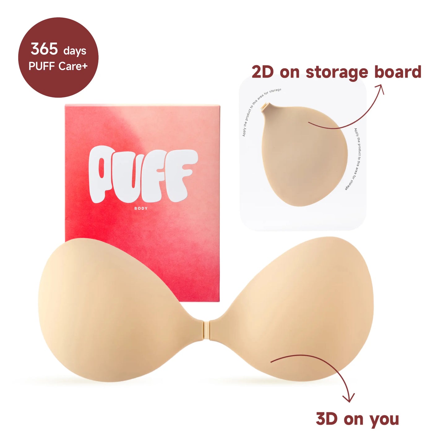 PUFF BODY Strapless Bra