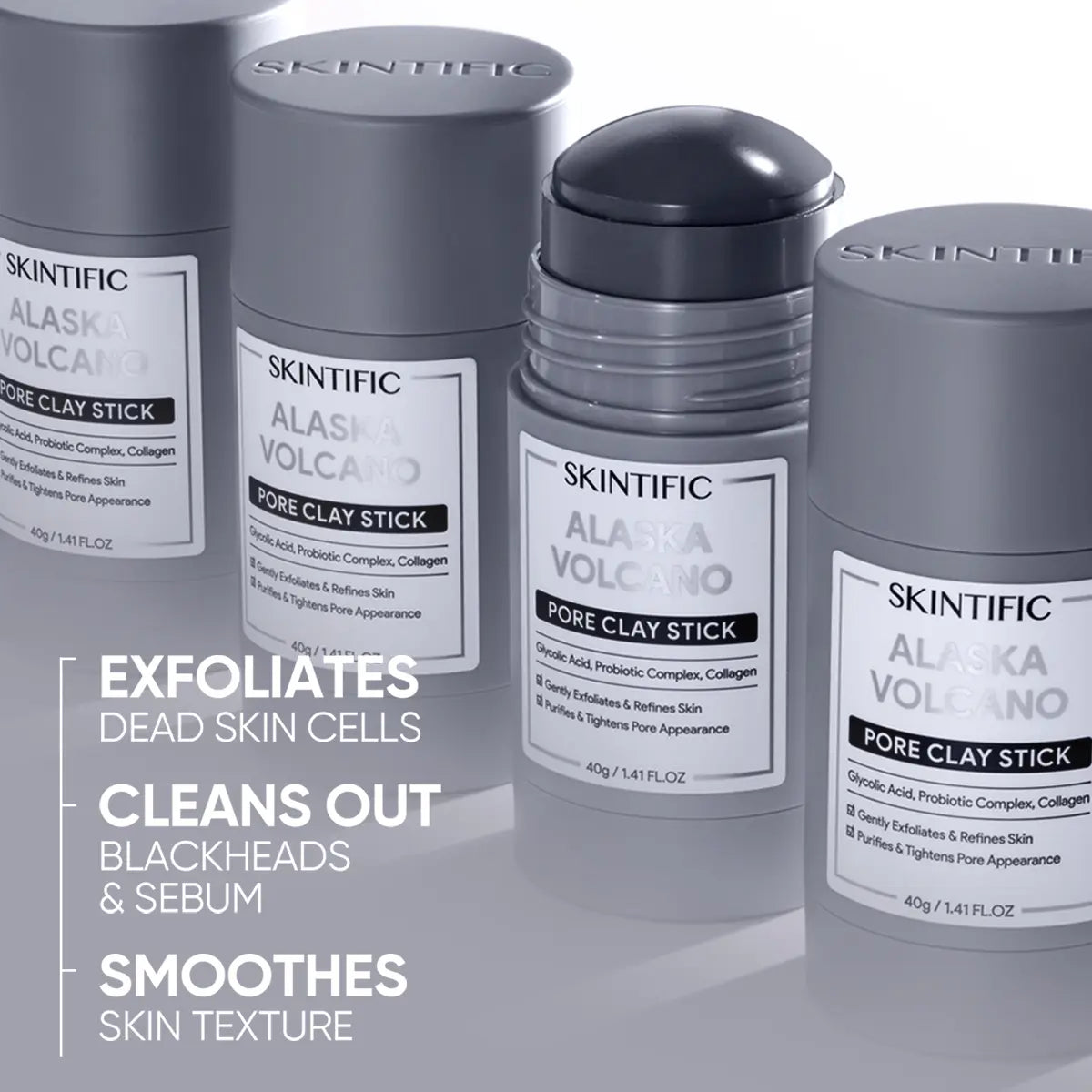 SKINTIFIC Alaska Volcano Pore Clay Stick
