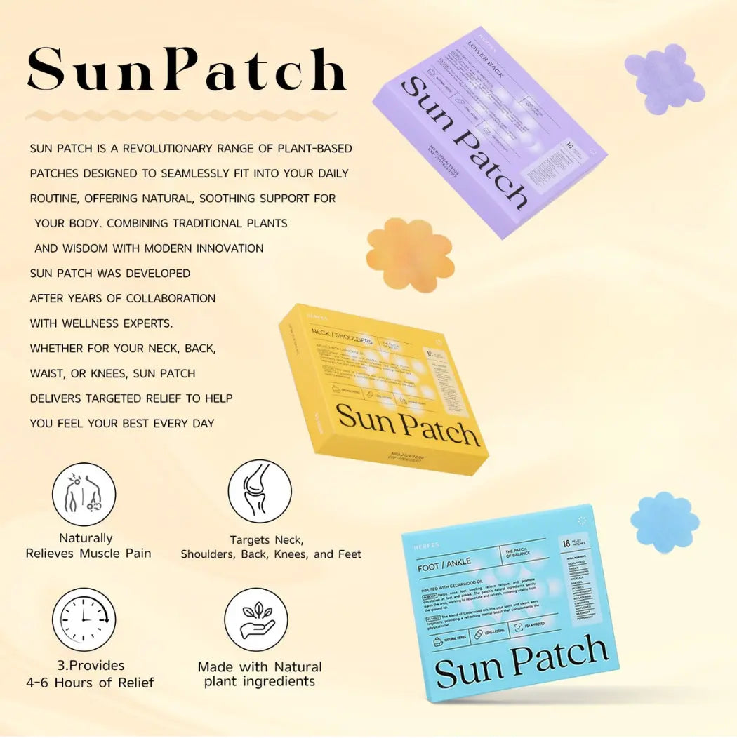 Sun Patch Natural Pain Relief Patches