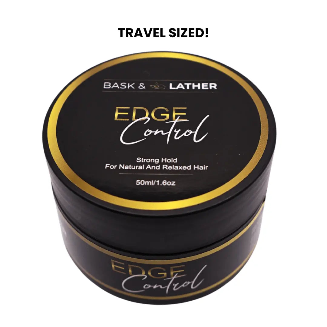 STRONG HOLD- THICK EDGES- EDGE CONTROL BASK AND LATHER Gel Haircare strong edge