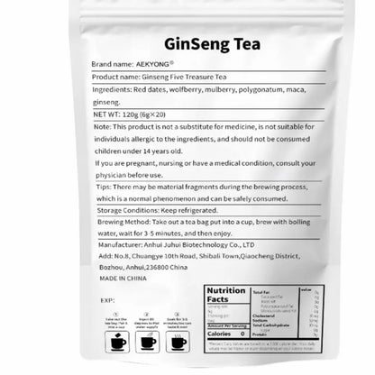 Kidney tea formula Ginseng Five Treasure TeaCombination Scented Tea