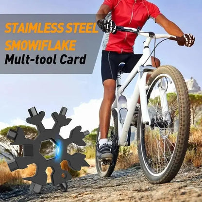 Viral 18-in-1 Snowflake Multi-tool Stainless Steel Portable Wrench