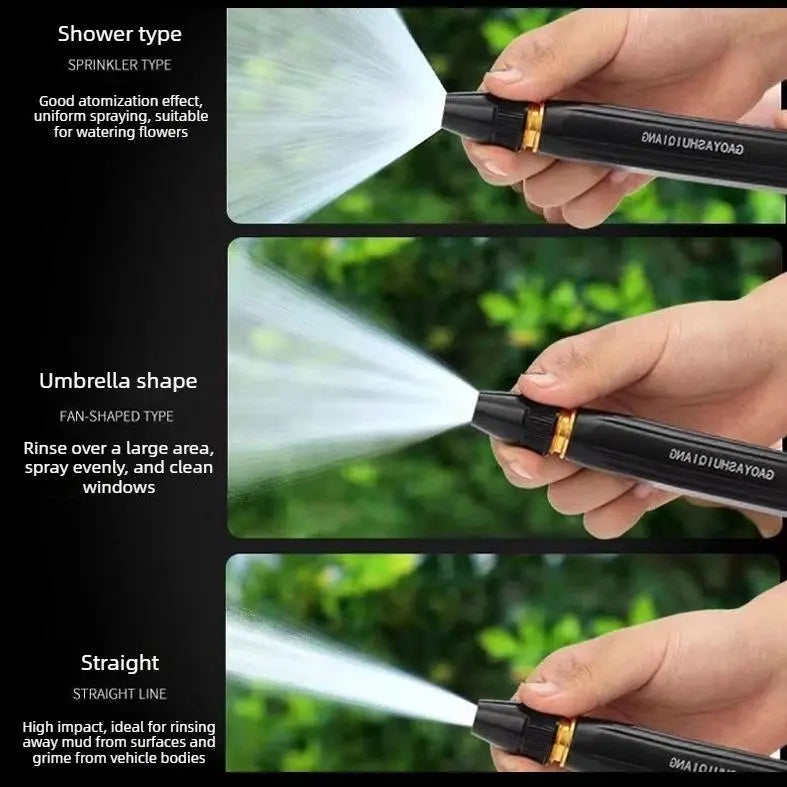 Home high-pressure car wash water gun with booster nozzle