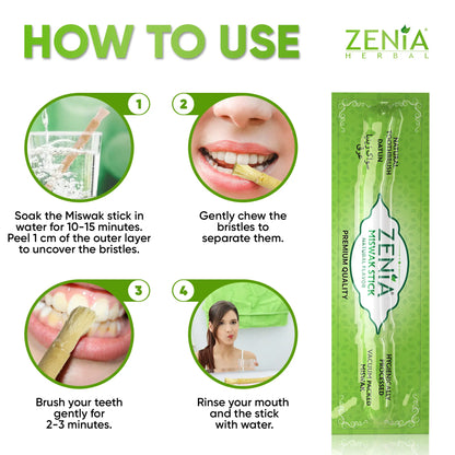 Zenia Sewak Miswak Natural Toothbrush Stick